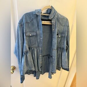Free People Chambray Blouse